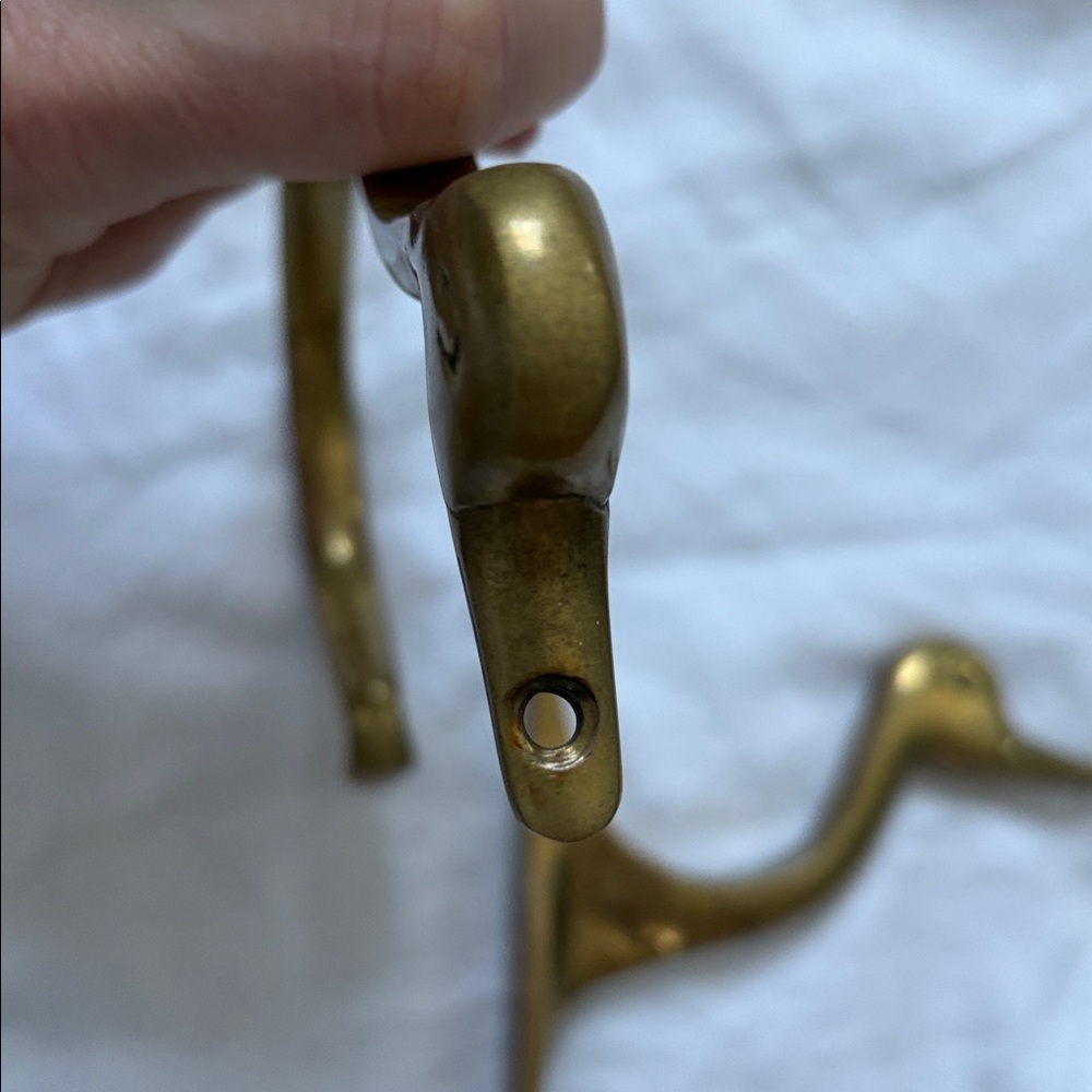 Brass Duck Hooks - Picture 4 of 5